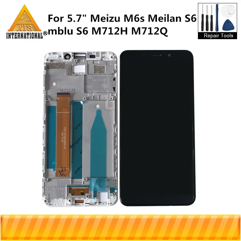 Original Axisinternational For 5.7" Meizu Meilan M6s S6 Mblu S6 LCD