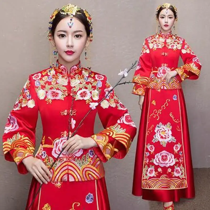 Popular Traditional Chinese Wedding Gown Buy Cheap Traditional Chinese