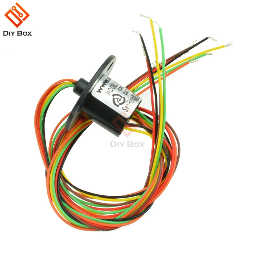 

12.5mm 300Rpm 6 Wires CIRCUITSx2A Capsule Slip Ring AC 240V for Monitor Robotic