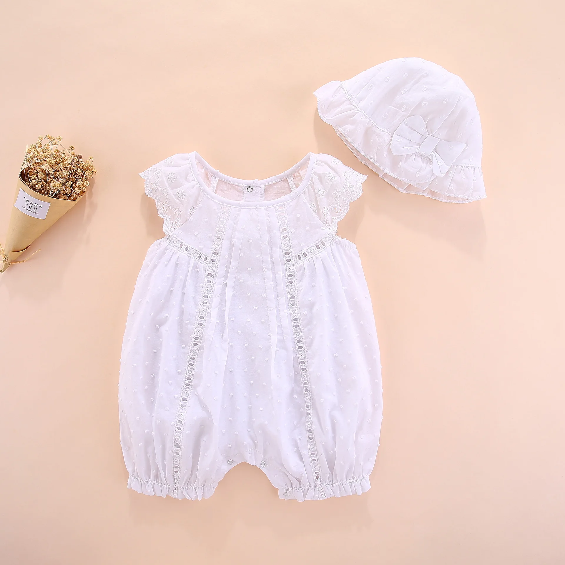 Macacão de Manga Roupas do Bebê Verão Bebê Curta Recém-nascido Menina Algodão Curto Sólido Novo Nascido Presente Conjunto 0 3 6 Meses 4 Mamãe e Bebê
