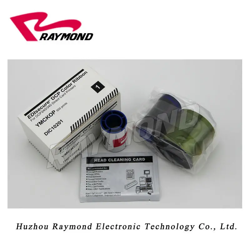 

EDIsecure DIC10201 DCP YMCKO Color Ribbon 500 Prints,for DCP240 DCP240+ DCP340 DCP340+ Direct Card Printers