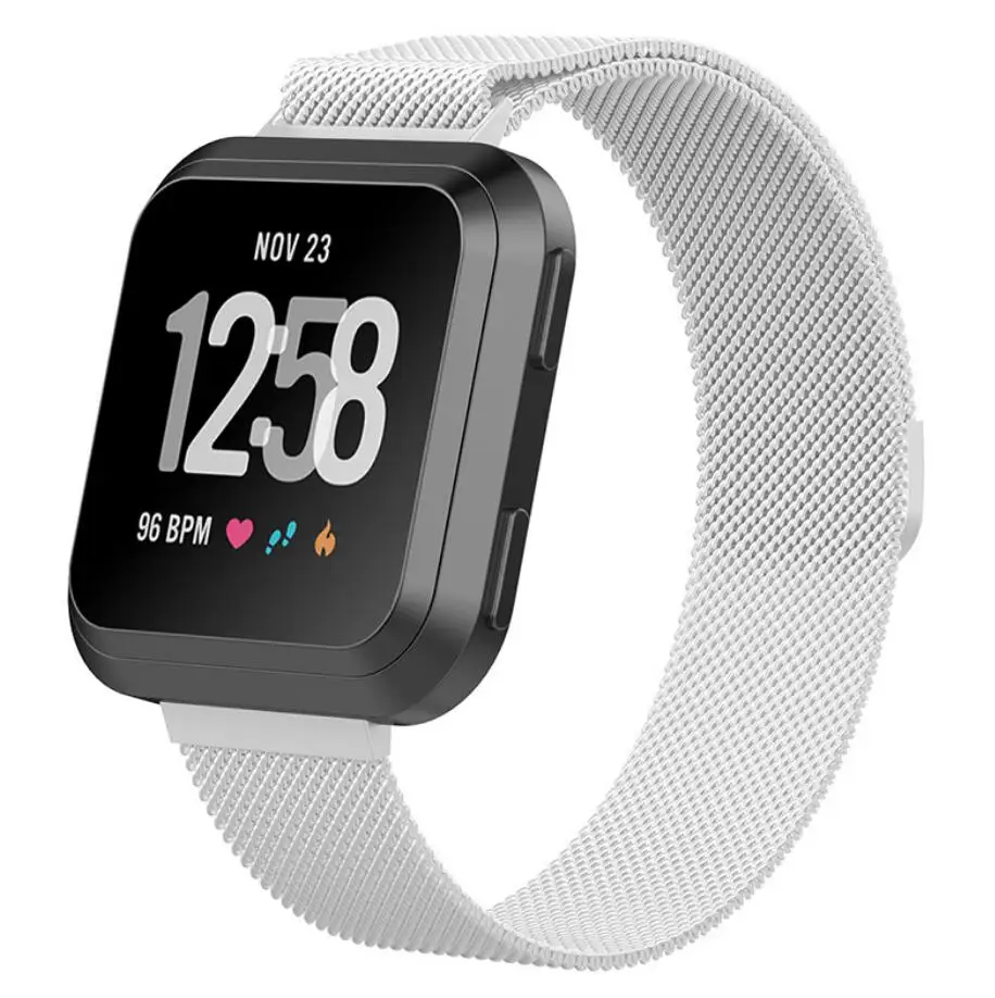 KINGBEIKE Milanese Band for Fitbit Versa Wristwatch Bracelet Stainless steel Business 4 Colors Strap Replacement Watchbands KINGBEIKE Milanese Band for Fitbit Versa Wristwatch Bracelet Stainless steel Business 4 Colors Strap Replacement Watchbands