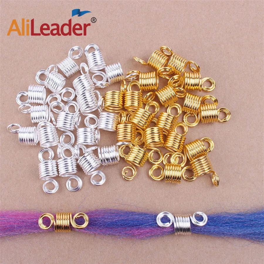 Alileader бусины дреды смешанные золотистые/Серебристые алюминиевые замки Dread