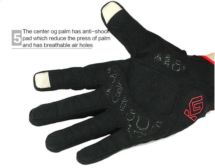 Coolchange сенсорный Нескользящая дышащая Перчатки для велоспорта для Для мужчин и Для женщин, 3 цвета