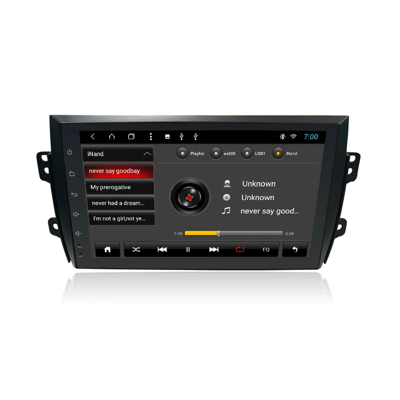 Sale YAZH 2 din car stereo gps navigation for Suzuki SX4 2009 2010 2011 2012 2013 multimedia radio with Android 8 Core no dvd player 3