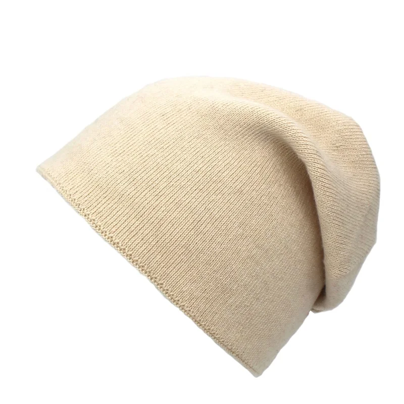 Ditpossible двухслойная теплая шапка женские зимние шапочки модные однотонные облегающая шапка шляпа Gorro