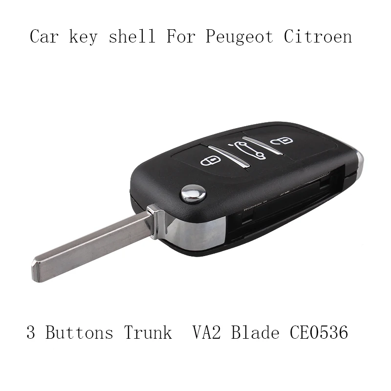 3B модифицированный складной ключ для Citroen C4 Hatch Coupe VTR C2 Berlingo Xsara Picasso для peugeot 306 407 408 VA2 Blade