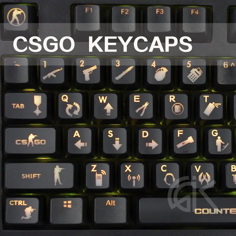 Keycaps CSGO Keyset Backlit Cherry MX Key Caps For MX Switches Backlit