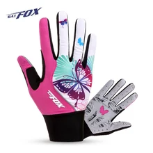 BATFOX Women's Cycling Gloves Full Finger Gel Pad Elastic Bicycle Bike Gloves MTB Sports Gloves Anti-shock Windproof Gloves rockbros cycling bike bicycle gloves half finger gel anti shock breathable elastic bicycle gloves mtb motorcycle sports gloves