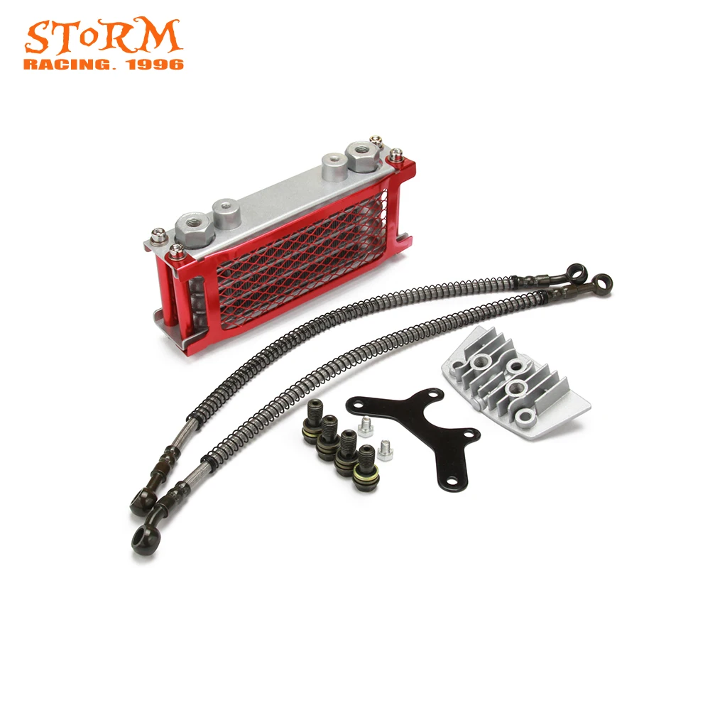 Radiador enfriador de aceite de motor de motocicleta para loncina Zongshen Lifan Shineray Yinxiang Kayo Bosuer Xmoto 50CC 70CC 90CC 110CC