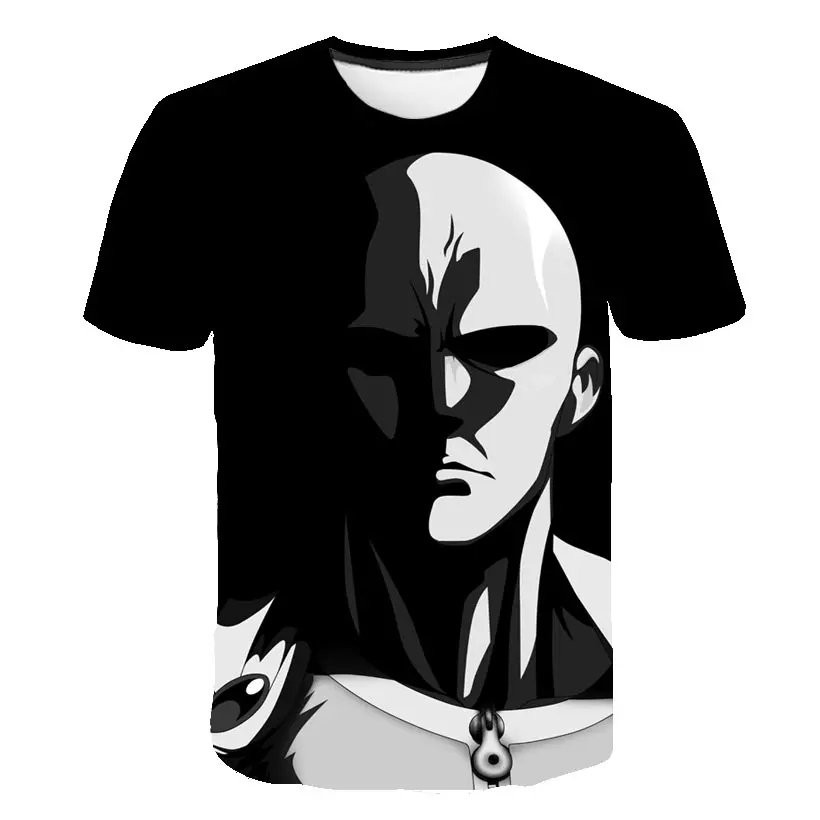 Забавная футболка с 3D рисунком из японского аниме САЙТАМА сенсей One Punch летняя