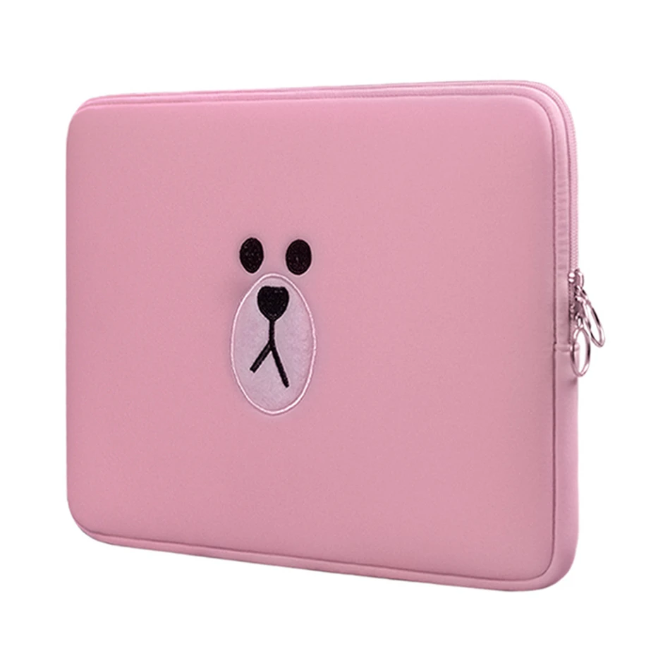 Cute Laptop Sleeve Bags Tablets Pouch Case for Funda Apple iPad 7.9 9.7 For Macbook Air 11 12 13 15 for Xiaomi Mi Pad Air 13.3
