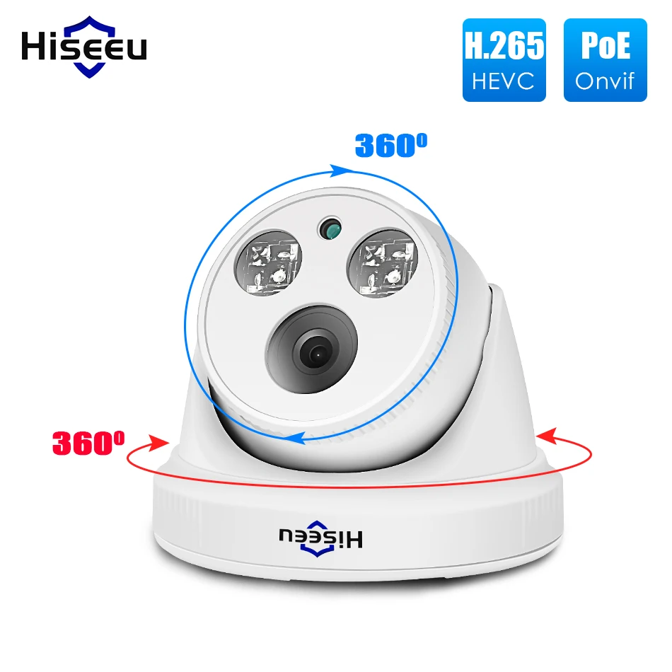 

Hiseeu 1080P POE IP Camera H.265 2MP Bullet CCTV IP Camera ONVIF for POE NVR System Indoor Home Security Surveillance IR Cut P2P