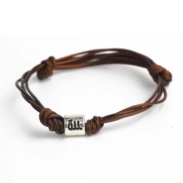 Men S Brown Leather Bracelets For 2017 Fashion Zodiac Signs Men S Brown Leather Bracelets For 2017 Fashion Zodiac Signs Bracelet Mens Astrology Jewelry Horoscope Gift