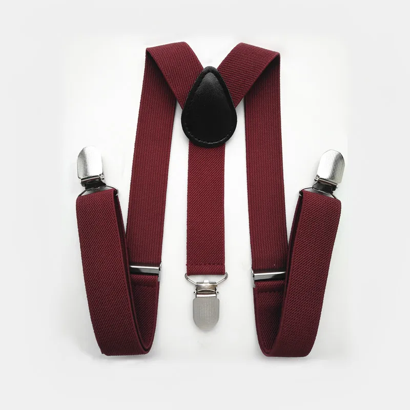 BD003 Charming Red Series Baby Suspenders 3 Clips On Adult Women