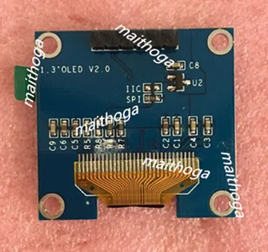 IPS SPI 블루 화이트 OLED 디스플레이 스크린 모듈, SH1106 SSD1306 드라이브, IC128 x 64 IIC 인터페이스, 1.3 인치, 6 핀