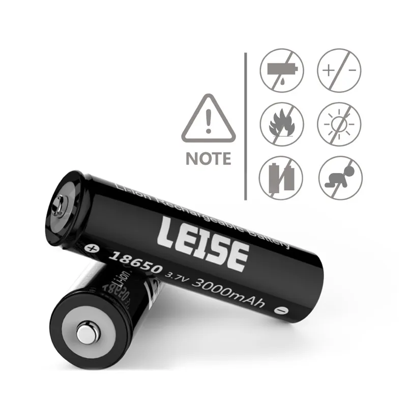 Leise Новый 3 7 v 3000mah 18650 литиевая аккумуляторная батарея литий ионный аккумулятор с