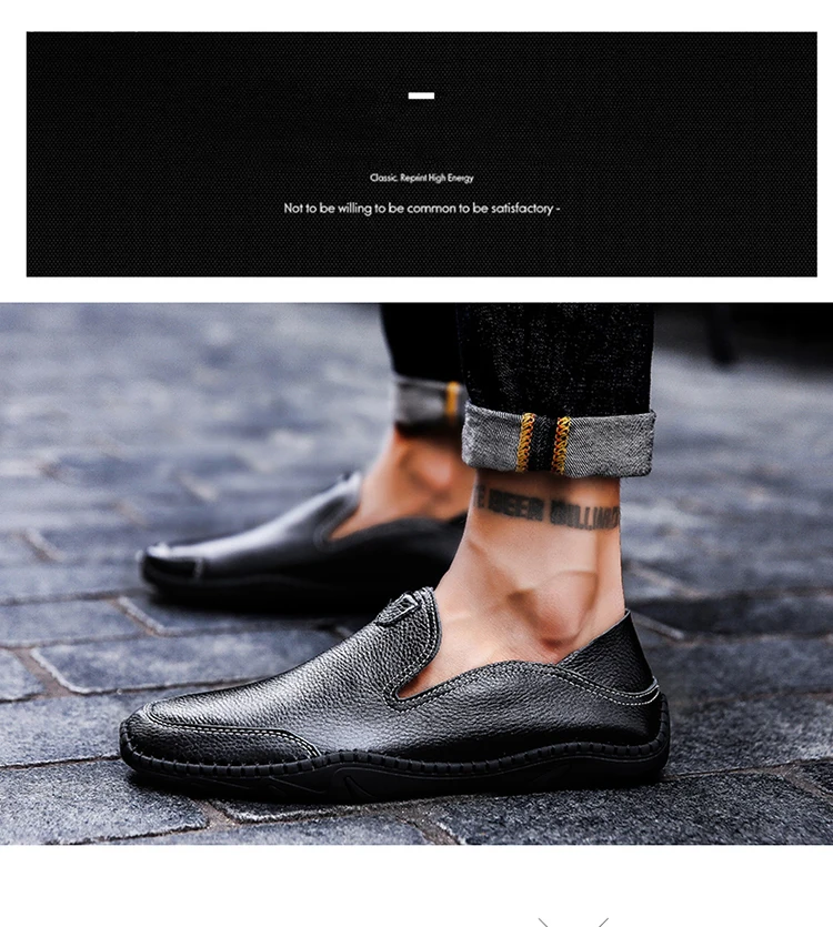 Мужская обувь из натуральной кожи; модная мужская обувь для вождения; качественные мужские лоферы ручной работы; мокасины на плоской подошве; большие размеры 38-47