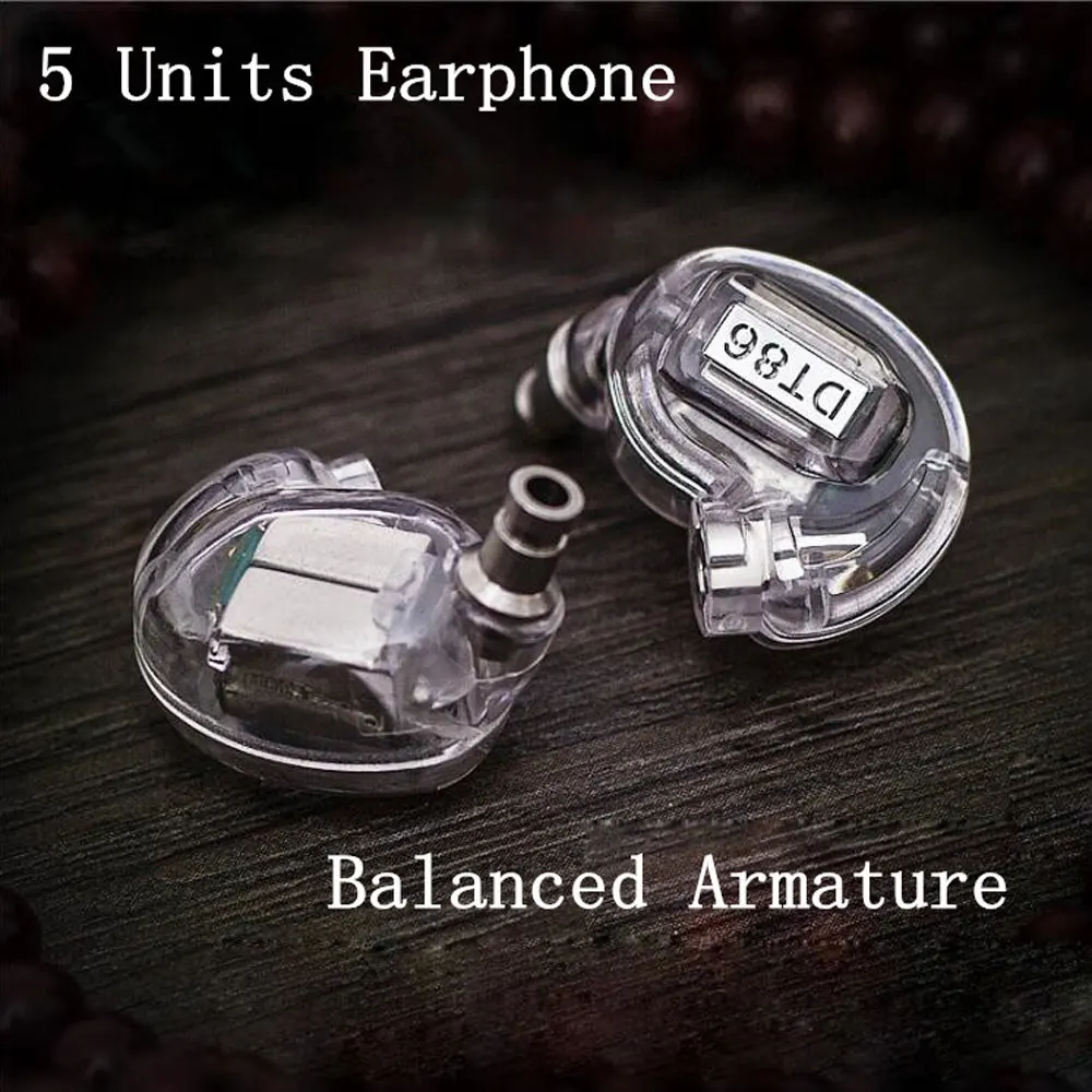 

DT86 Earphone 5 Units Balanced Armature Bar Drivers HIFI Customized With Original for Shure SE535 High Quality MMCX Cable