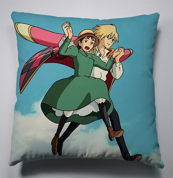 

Anime Manga Howl's Moving Castle Pillow 40x40cm Pillow Case Cover Seat Bedding Cushion 009