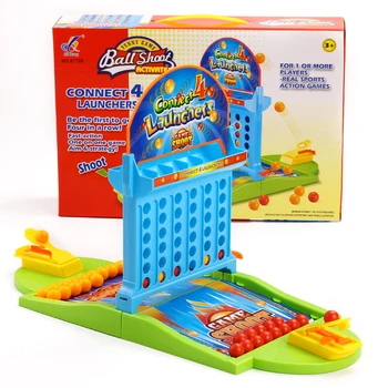 

Candice guo plastic toy funny game ball shoot connect 4 launchers finger basketball sport children family four in row chess gift