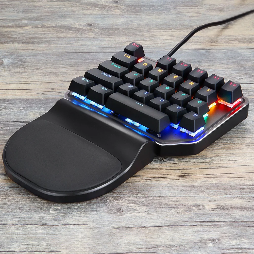 

Backlight Universal 27 Keys For Tablet For Laptop PC Computers Mechanical Gaming USB Wired Mixed Multifunctional Keyboard