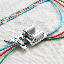3 способа лапка для пришивания шнуров внутренние детали швейной машины прижимная лапка#7309/лапка для пришивания шнуров 5011-13