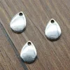 WYSIWYG 30pcs 11x8mm Pendant Waterdrops Drops Teardrops Charm Pendants For Jewelry Making Antique Silver Color ► Photo 3/6