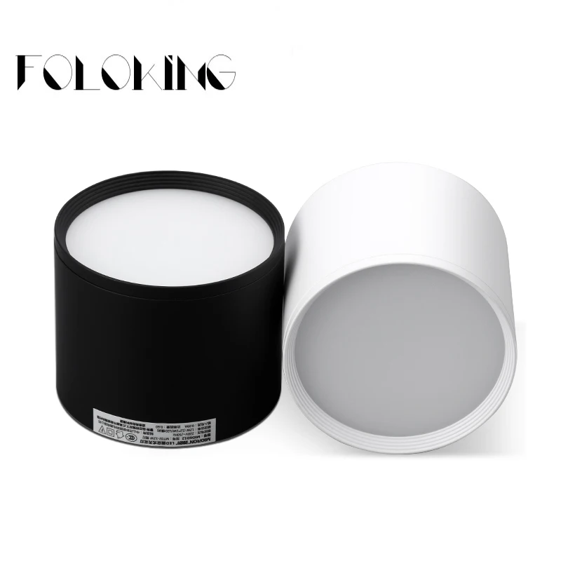 

Surface Mounted Ceiling Downlight SMD5730 7W 12W 18W AC85-265V Dimmable lamp COB Led downlights Ceiling Spot light led driver