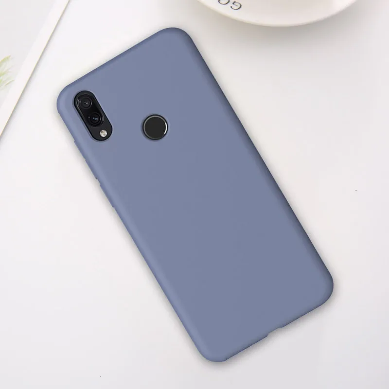 Жидкий силиконовый чехол для Xiaomi mi 9t Pro 9 SE mi 9 T mi 9 T Red mi Note 7 Pro 8 K20 Pro 8A Карамельный цвет мягкий чехол для телефона в виде ракушки - Цвет: Синий