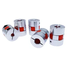Acoplador de motor flexível d20l25, acoplador de garra de alumínio flexível 5x8mm 3mm 4mm 5mm 6mm 6.35mm 7mm 10mm