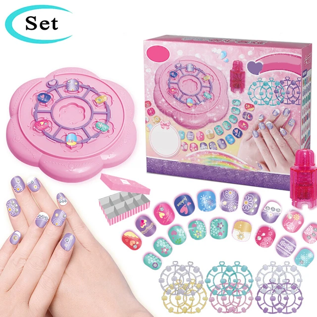 17 Pçs/set Brinquedos Crianças Da Arte Do Prego Diy Impressora De Unhas  Manicure Maquiagem Kit Pretend Play Set Brinquedos Brinquedos De Presente  Para Meninas Nail Stamper Set - Jogos De Maquiagem - AliExpress