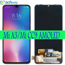 Super AMOLED для Xiaomi mi A3 CC9 lcd mi CC9E дисплей кодирующий преобразователь сенсорного экрана в сборе запасные части для Xiaomi mi A3 lcd