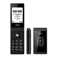 UNIWA X28 флип сотовый телефон 2,8 дюймов русская клавиатура двойной дисплей телефоны Bluetooth FM Мобильный телефон с двумя sim-картами кнопочный телефон