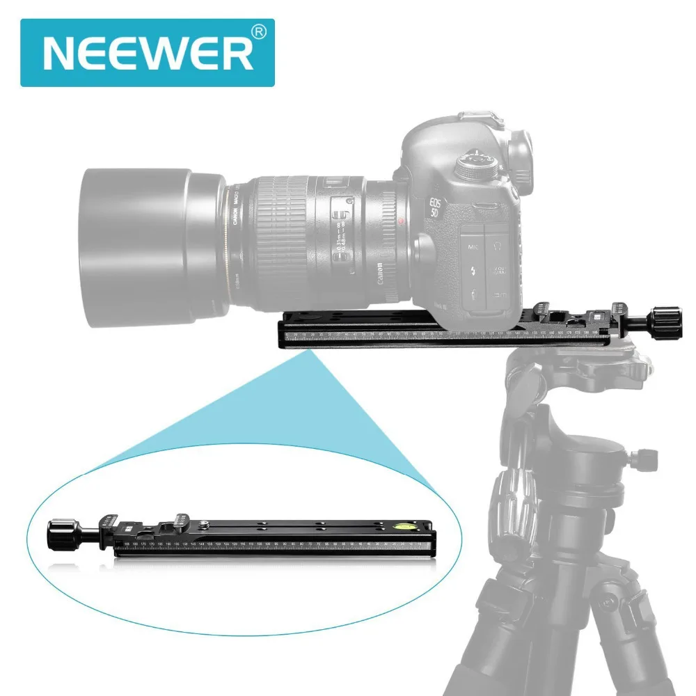 Neewer 200 мм профессиональная рампа металлическая БЫСТРОРАЗЪЕМНАЯ Скоба для камеры