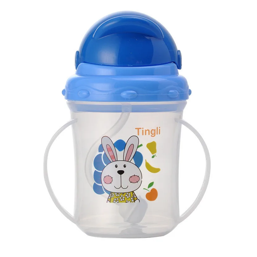 New 150ML PP Waterproof With Handle Straw Baby Kettle Water Bottle