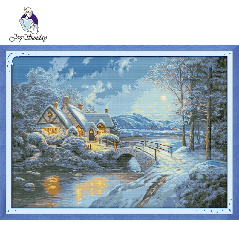 

Joy Sunday,Homeland,cross stitch embroidery set,Needlework counted cross-stitch patterns,Scenery pattern cross stitch kit