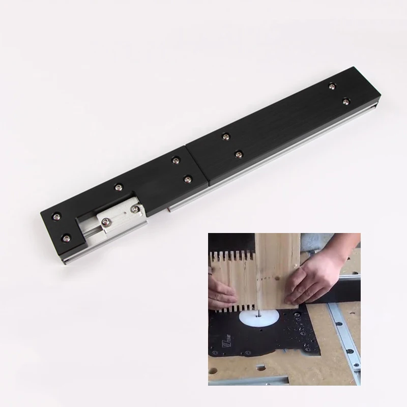 

New Aluminium Box Joint Jig for Miter Gauge Woodworking DIY Tools Only Box Joint Jig