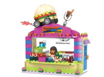 

XINGBAO 12012 New 734Pcs City Girls Series The School Convenience Store Set Building Blocks Educational Kids Bricks Toys Gift