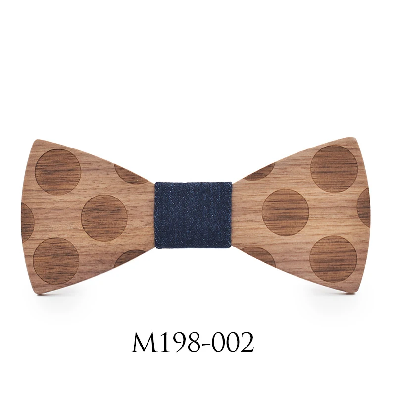 Новое поступление, стереоскопический деревянный галстук-бабочка для мужчин, классические деревянные галстуки-бабочки, креативный деревянный галстук-бабочка ручной работы, Gravata - Цвет: 002