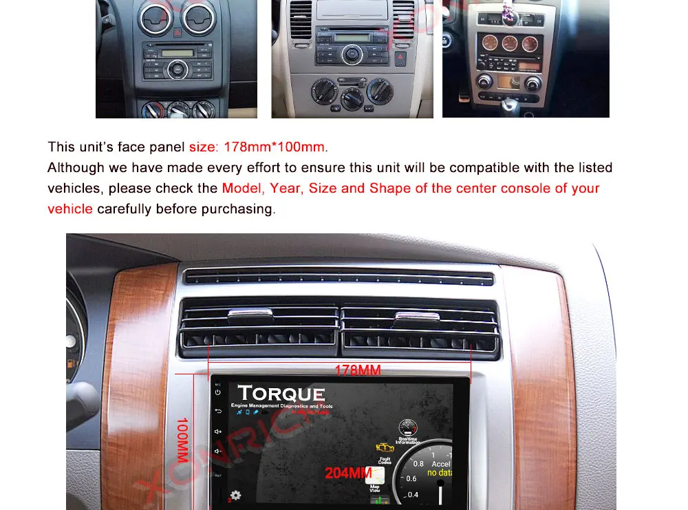 Flash Deal Autoradio Double Din Android 9.0 Universal Car Multimedia Player Stereo Head unit NO DVD Quad Core Wifi GPS Navi 178mm*100mm 5