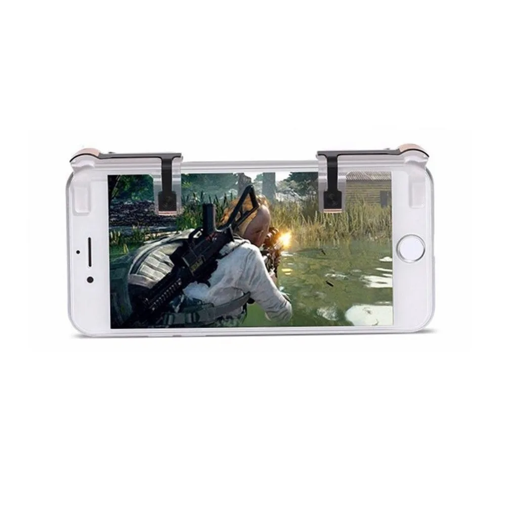 1Pair Left/Right Knives out Rules of Survival Gaming Trigger Fire Button Aim Key V5.0 Smart Phone L1 R1 Shooter Controller PUBG 1Pair Left/Right Knives out Rules of Survival Gaming Trigger Fire Button Aim Key V5.0 Smart Phone L1 R1 Shooter Controller PUBG