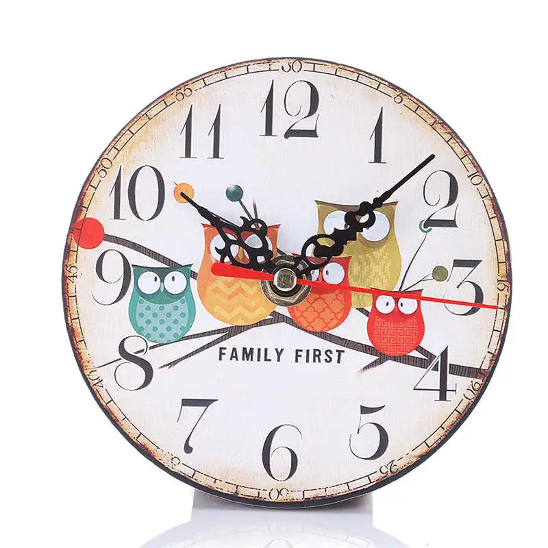 Amecor креативный Винтажный стиль 3D поверхность художественные настенные часы декоративные часы цифровые часы Настенные Детские механизм 19jan30 - Цвет: E
