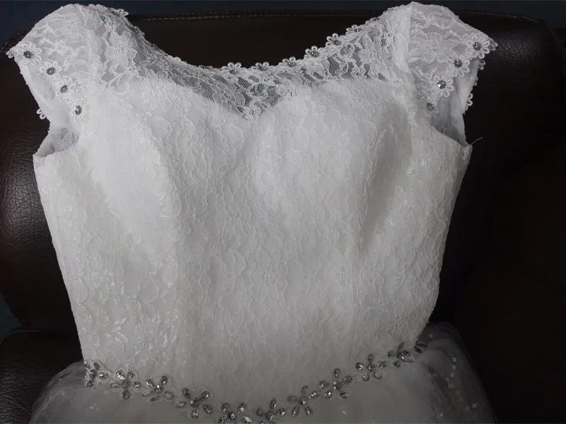 bridal dresses Popodion Sexy Lace Backless Bride Ball Gown Wedding Dress Women Bandage Cheap Wedding Dresses WED90129 ball gown wedding dress