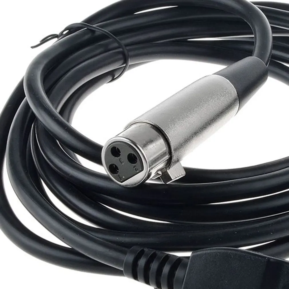 Черный 3 м 9 футов USB кабель для микрофона папа на Pin XLR Женский Шнур адаптер