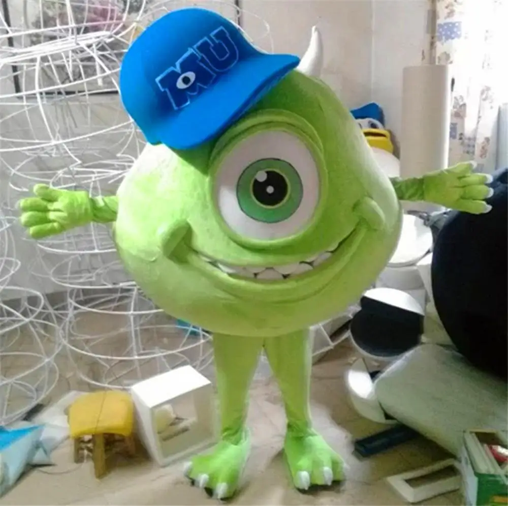 

Monsters University Mike Wazowski/Yeti Abominable mascot costume Fancy Party Dress performance props Adult Size