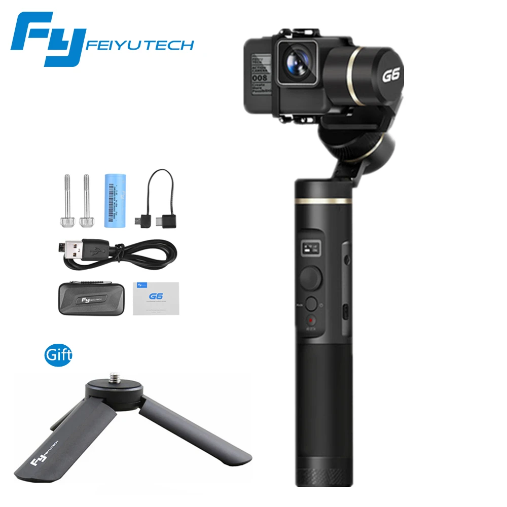 3 осевой Ручной Стабилизатор FEIYU G6 для GoPro 6 5 4 RX0 xiaomi yi k Sports Camera APP Remote Control|Стедикамы