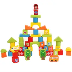 53 шт вуоден цифры буквы здания конструктор для детей Детская обучающая образовательная разведка подарочные модельные игрушки