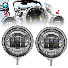 4 1/2 “4.5 pollici lampada della Nebbia con Alloggiamento Anello Staffa di Montaggio per Moto