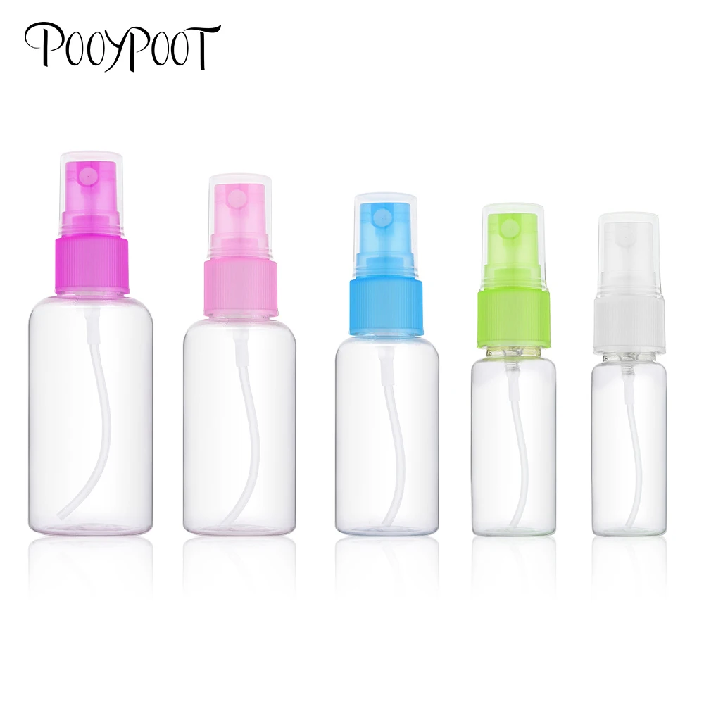Pooypoot زجاجة رذاذ صغيرة المحمولة إعادة الملء البخاخة زجاجة عطر السفر فارغة التجميل حاويات البلاستيك جرة عشوائي اللون Pooypoot زجاجة رذاذ صغيرة المحمولة إعادة الملء البخاخة زجاجة عطر السفر فارغة التجميل حاويات البلاستيك جرة عشوائي اللون